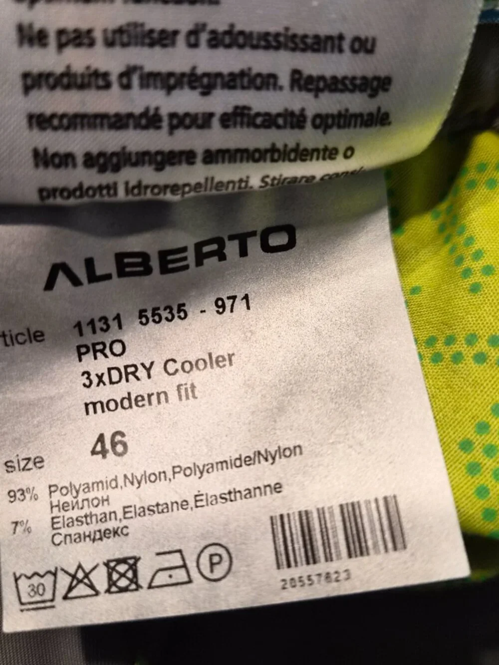 Alberto Modern Fit Mens Size 46 32X33 Chino Grey Stretch Golf Pants 3XDRY G607